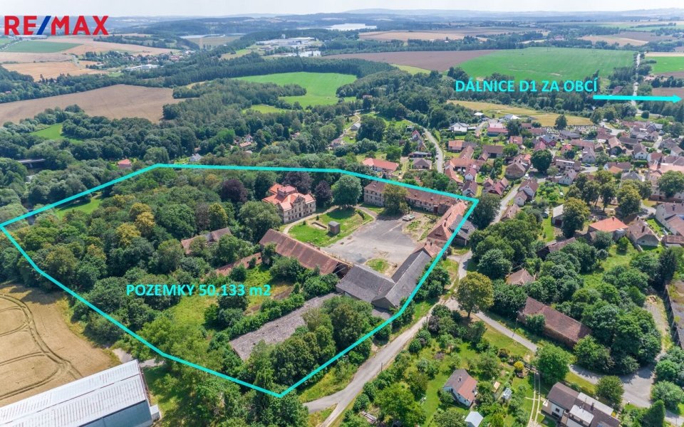 Prodej historického objektu 1980 m², Soutice