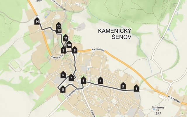 Trasa s audioprůvodcem po stopách zdejších sklářů ( http://bit.ly/Trasa-Senov )