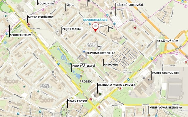 Mapa okolí